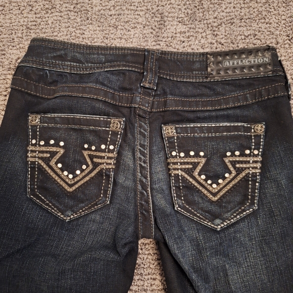 Affliction Black Premium Raquel Jeans Size 24 - Picture 9 of 10